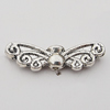 Beads Zinc Alloy Jewelry Findings Lead-free, Wings 22x7mm Hole:1mm, Sold by Bag 