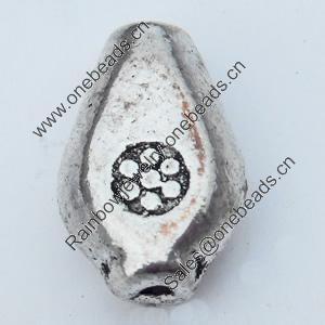 Beads Zinc Alloy Jewelry Findings Lead-free, 12.5x9mm Hole:1mm, Sold by Bag 