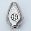 Beads Zinc Alloy Jewelry Findings Lead-free, 12.5x9mm Hole:1mm, Sold by Bag 