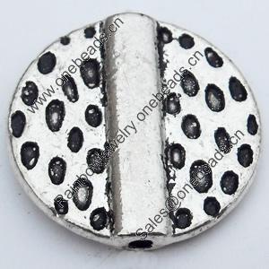 Beads Zinc Alloy Jewelry Findings Lead-free, 12.5x9mm Hole:1mm, Sold by Bag 