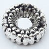 Spacer Zinc Alloy Jewelry Findings Lead-free, 8mm Hole:2mm, Sold by Bag