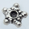 Spacer Zinc Alloy Jewelry Findings Lead-free, 7mm Hole:1.5mm, Sold by Bag