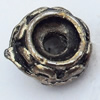 Beads Zinc Alloy Jewelry Findings Lead-free, 6mm Hole:1.5mm, Sold by Bag 