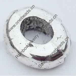 Donut Zinc Alloy Jewelry Findings Lead-free, O:8x7mm I:4x3mm, Sold by Bag