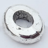 Donut Zinc Alloy Jewelry Findings Lead-free, O:8x7mm I:4x3mm, Sold by Bag