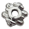 Beads Zinc Alloy Jewelry Findings Lead-free, 9mm Hole:2mm, Sold by Bag 