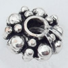 Spacer Zinc Alloy Jewelry Findings Lead-free, 6mm Hole:2mm, Sold by Bag