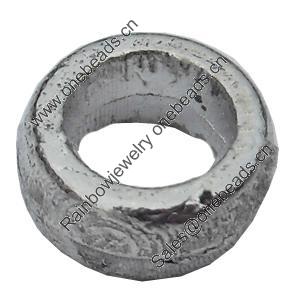 European Style Beads Zinc Alloy Jewelry Findings Lead-free, 7mm Hole:4.5mm, Sold by Bag 