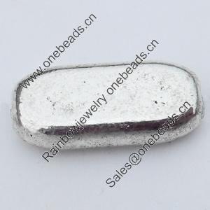 Beads Zinc Alloy Jewelry Findings Lead-free, 16x8mm Hole:1mm, Sold by Bag 