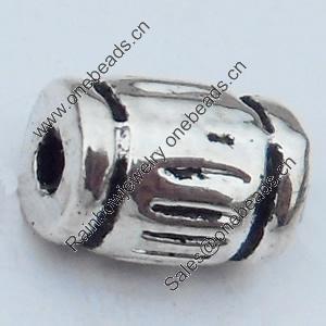 Beads Zinc Alloy Jewelry Findings Lead-free, 6x4mm Hole:1mm, Sold by Bag 