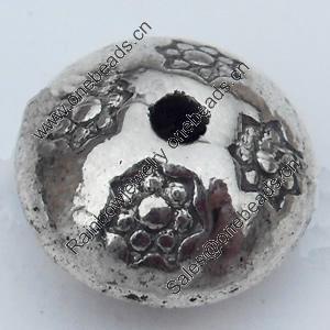 Beads Zinc Alloy Jewelry Findings Lead-free, 11mm Hole:2mm, Sold by Bag 