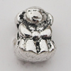 European Style Beads Zinc Alloy Jewelry Findings Lead-free, 10x13mm Hole:5mm, Sold by Bag 