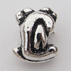 European Style Beads Zinc Alloy Jewelry Findings Lead-free, 11x13mm Hole:5mm, Sold by Bag 