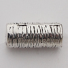 Beads Zinc Alloy Jewelry Findings Lead-free, Tube 13x6mm Hole:1.5mm, Sold by Bag 