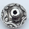 Beads Zinc Alloy Jewelry Findings Lead-free, 11x12mm Hole:1mm, Sold by Bag 
