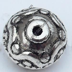 Beads Zinc Alloy Jewelry Findings Lead-free, 11x12mm Hole:1mm, Sold by Bag 