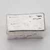 Beads Zinc Alloy Jewelry Findings Lead-free, Rectangle 8x4mm Hole:1mm, Sold by Bag 