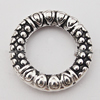 Beads Zinc Alloy Jewelry Findings Lead-free, Donut O:17mm I:10mm, Sold by Bag 