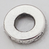 Beads Zinc Alloy Jewelry Findings Lead-free, Donut O:10mm I:5mm Hole:1mm, Sold by Bag 