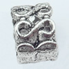 European Style Beads Zinc Alloy Jewelry Findings Lead-free, 7x9mm Hole:8mm, Sold by Bag 
