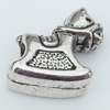European Style Beads Zinc Alloy Jewelry Findings Lead-free, 14x15mm Hole:5mm, Sold by Bag 