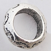 European Style Beads Zinc Alloy Jewelry Findings Lead-free, 4x15mm Hole:10mm, Sold by Bag 