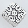 Beads Zinc Alloy Jewelry Findings Lead-free, Diamond, 10mm Hole:1.5mm, Sold by Bag
