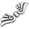 Beads Zinc Alloy Jewelry Findings Lead-free, 43x14mm Hole:2.5mm, Sold by Bag 