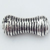 Beads Zinc Alloy Jewelry Findings Lead-free, 9x4mm Hole:1mm, Sold by Bag 