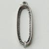 Zinc Alloy Cabochon Settings, Lead-free, O:19x25mm I:5.7x21mm Sold by Bag