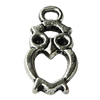 Pendant Zinc Alloy Jewelry Findings Lead-free, Animal 10x21mm Hole:3mm, Sold by Bag