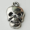 Pendant Zinc Alloy Jewelry Findings Lead-free, Skeleton 10x17mm Hole:2mm, Sold by Bag