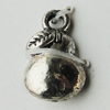 Pendant Zinc Alloy Jewelry Findings Lead-free, 7x12mm Hole:2mm, Sold by Bag