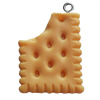 Resin Pendant, Biscuit, 21x28mm, Hole:Approx 2mm, Sold by Bag