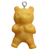 Resin Pendant, Bear, 17x31mm, Hole:Approx 2mm, Sold by Bag