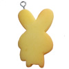 Resin Pendant, Rabbit, 22x36mm, Hole:Approx 2mm, Sold by Bag