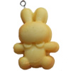 Resin Pendant, Rabbit, 27x36mm, Hole:Approx 2mm, Sold by Bag