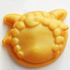 Resin Cabochons, Animal Head, No-Hole Jewelry findings, 31x26mm, Sold by Bag