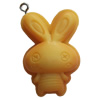 Resin Pendant, Rabbit, 23x35mm, Hole:Approx 2mm, Sold by Bag