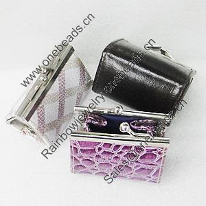 Fashion Jewelry Bag, Mix Color, 61x48x38mm, Sold by PC