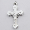 Pendant Zinc Alloy Jewelry Findings Lead-free, Cross 12x19mm Hole:1mm, Sold by Bag 