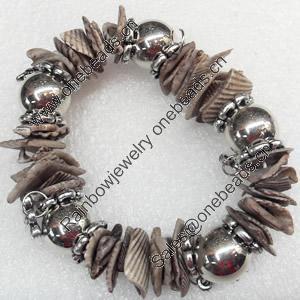 Shell Bracelet, Length Approx:7.1-inch, Sold by Strand