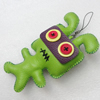 Mobile Decoration, PU Leather, Chain: about 60mm long, Pendant: about 66x125mm, Sold by PC