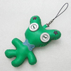 Mobile Decoration, PU Leather, Chain: about 60mm long, Pendant: about 56x88mm, Sold by PC