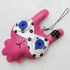 vMobile Decoration, PU Leather, Chain: about 60mm long, Pendant: about 69x105mm, Sold by PC
