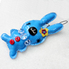 Mobile Decoration, PU Leather, Chain: about 60mm long, Pendant: about 46x110mm, Sold by PC