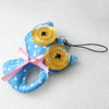 Mobile Decoration, PU Leather, Chain: about 60mm long, Pendant: about 57x75mm, Sold by PC
