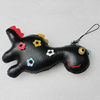 Mobile Decoration, PU Leather, Chain: about 60mm long, Pendant: about 75x115mm, Sold by PC