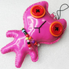 Mobile Decoration, PU Leather, Chain: about 60mm long, Pendant: about 66x93mm, Sold by PC