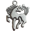 Pendant Zinc Alloy Jewelry Findings Lead-free, Horse, 19x25mm, Sold by Bag